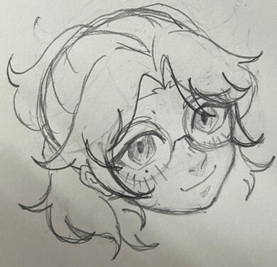 The original sketch of an icon I custom made for my VA website
